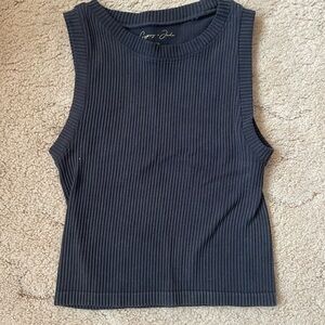 Women’s XS Dark Gray Ribbed Tank Top